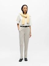 Object Lisa housut suora lahje - beige - naisten housut - täyspitkät housut - naisten muoti - pukeutuminen - lifestyle - IHANA Store