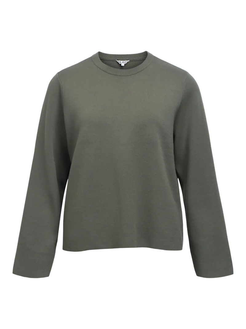 Object Reynard neule o-aukko - vihreä - villaon neule - naisten neuleet- muoti - lifestyle - IHANA Store