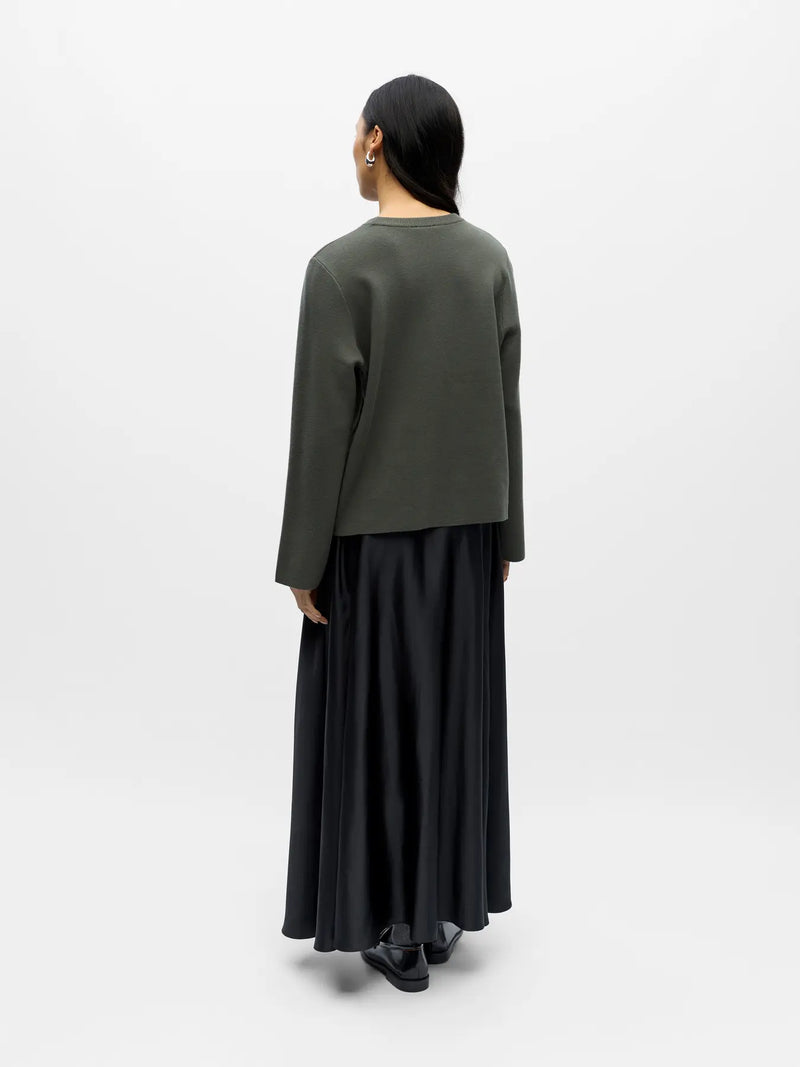 Object Reynard neule o-aukko - vihreä - villaon neule - naisten neuleet- muoti - lifestyle - IHANA Store