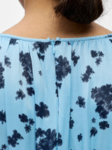 Object Tammie mekko - vaaleansininen - kukkakuvioitu - naisten muoti - juhlavaatteet - mekot - maksimekot - juhlamekot - lifestyle - IHANA Store - kotimainen verkkokauppa