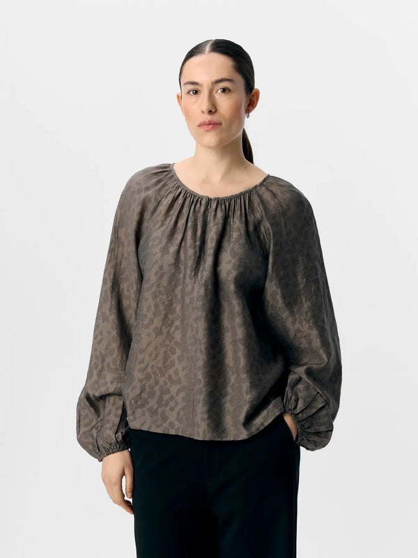 Object True pusero leokuosi - ruskea - naisten muoti - paidat ja puserot - naisten pukeutuminen - lifestyle - IHANA Store