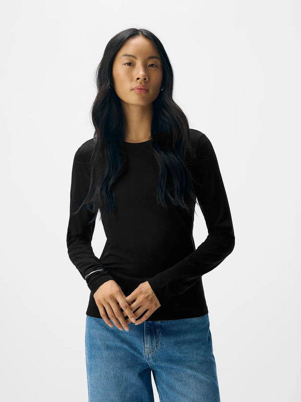 Object Zofia trikoopaita - musta - trikoopaidat - naisten pukeutuminen - arkipuserot - muoti - lifestyle - IHANA Store