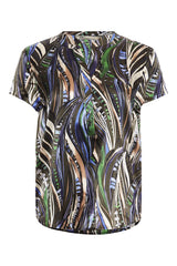 PBO Blaine silkkipaita - kuvioitu - lyhythihainen pusero - yläosa - naisten vaatteet - IHANA Store - lifestylemyymälä