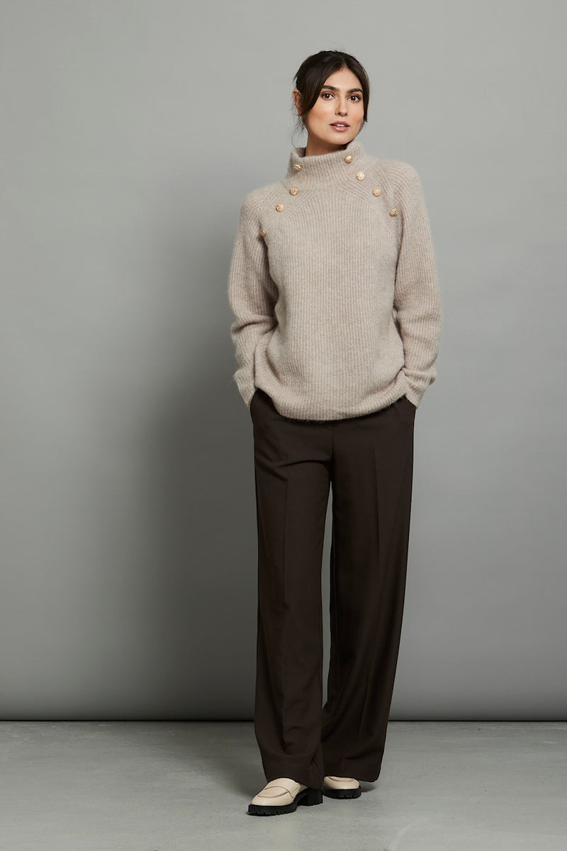 PBO Graham neulepusero - beige - yläosat - Naisten vaatteet - IHANA Store - lifestyle