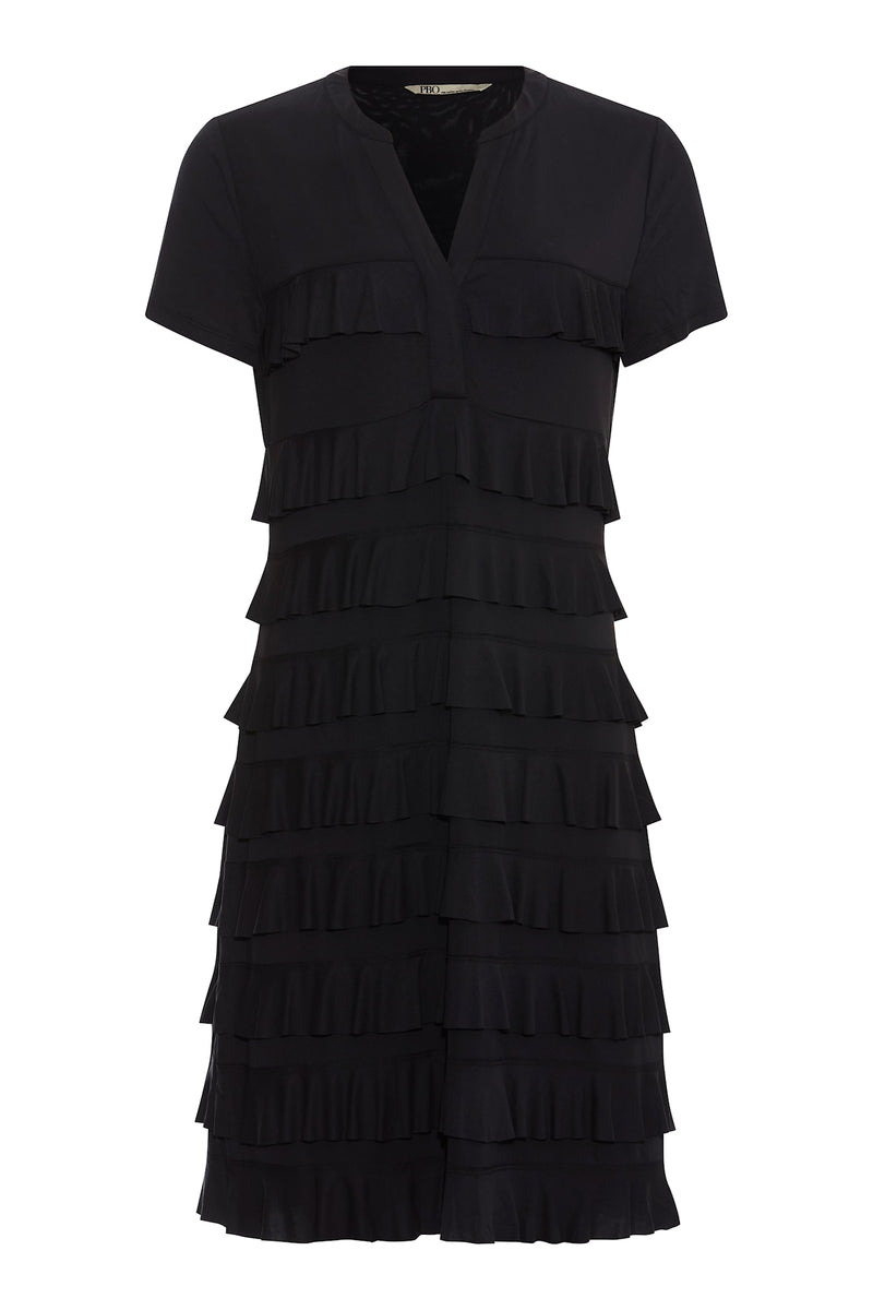 PBO Jolaf mekko - musta - frillamekko - naisten vaatteet - muoti - IHANA Store - lifestylemyymälä