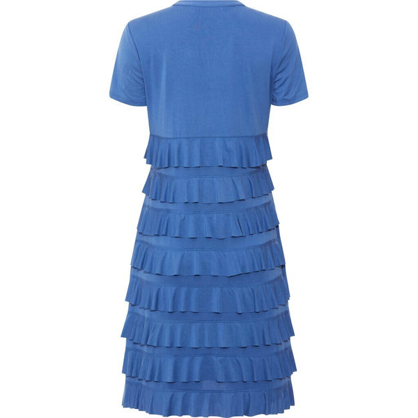 PBO Jolaf mekko - sininen - frillamekko - naisten vaatteet - muoti - IHANA Store - lifestylemyymälä