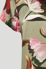 PBO Blaine silkkipaita  - oliivi - kuvioitu - naisten silkkipaidat - muoti - lifestyle - IHANA Store - kotimainen verkkokauppa