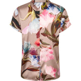 PBO Blaine silkkipaita  - taupe - kukkakuvioitu - naisten silkkipaidat - silkkivaatteet - muoti - lifestyle - IHANA Store - kotimainen verkkokauppa