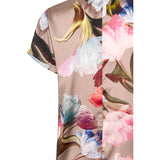 PBO Blaine silkkipaita  - taupe - kukkakuvioitu - naisten silkkipaidat - silkkivaatteet - muoti - lifestyle - IHANA Store - kotimainen verkkokauppa