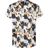 PBO Blaine silkkipaita  - beige-sini-kuvioitu - naisten silkkipaidat - muoti - lifestyle - IHANA Store