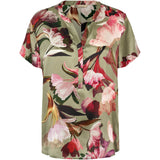 PBO Blaine silkkipaita  - oliivi - kuvioitu - naisten silkkipaidat - muoti - lifestyle - IHANA Store - kotimainen verkkokauppa