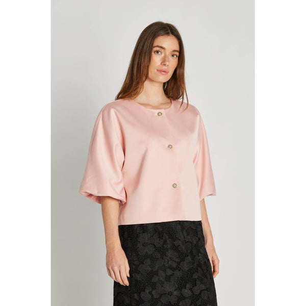 PBO Maison jakku - roosa - juhlajakku - satiinijakku - naisten juhlavaatteet - juhlapukeutuminen - muoti - IHANA Store