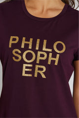 PBO Purves t-paita - luumu - lyhythihaiset paidat - yläosat - naisten vaatteet - IHANA Store - kotimainen verkkokauppa