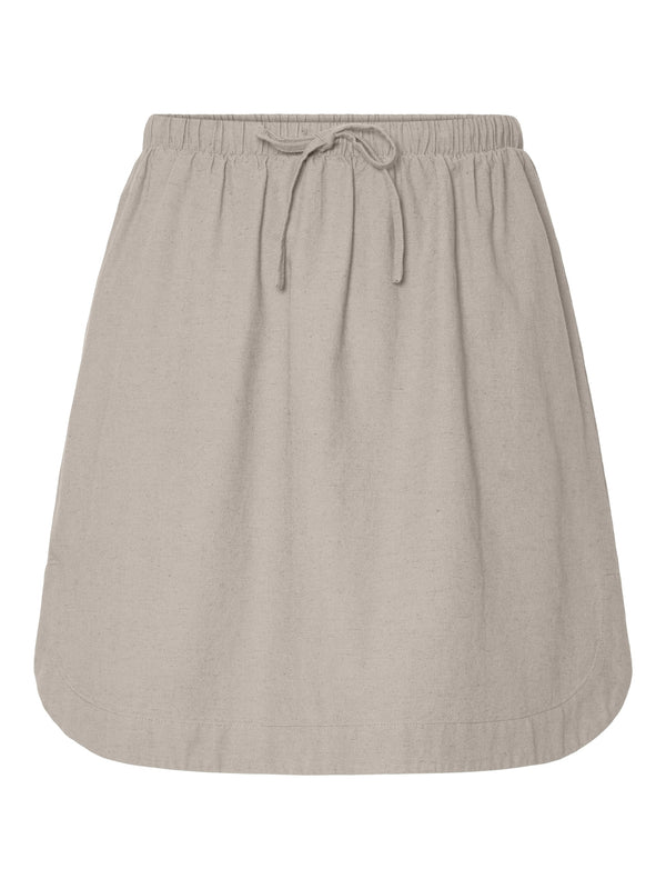 Pieces Tera hame - beige - lyhyt hame - alaosat - naisten vaatteet - IHANA Store 