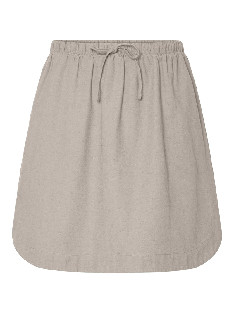 Pieces Tera hame - beige - lyhyt hame - alaosat - naisten vaatteet - IHANA Store 
