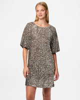 Pieces Kam paljettimekko - beige - juhlamekko - naisten vaatteet - IHANA Store 