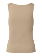 Pieces Lula tanktoppi - beige - alustoppi - käännettävä alustoppi - naisten vaatteet - muoti - lifestyle - IHANA Store - kotimainen verkkokauppa