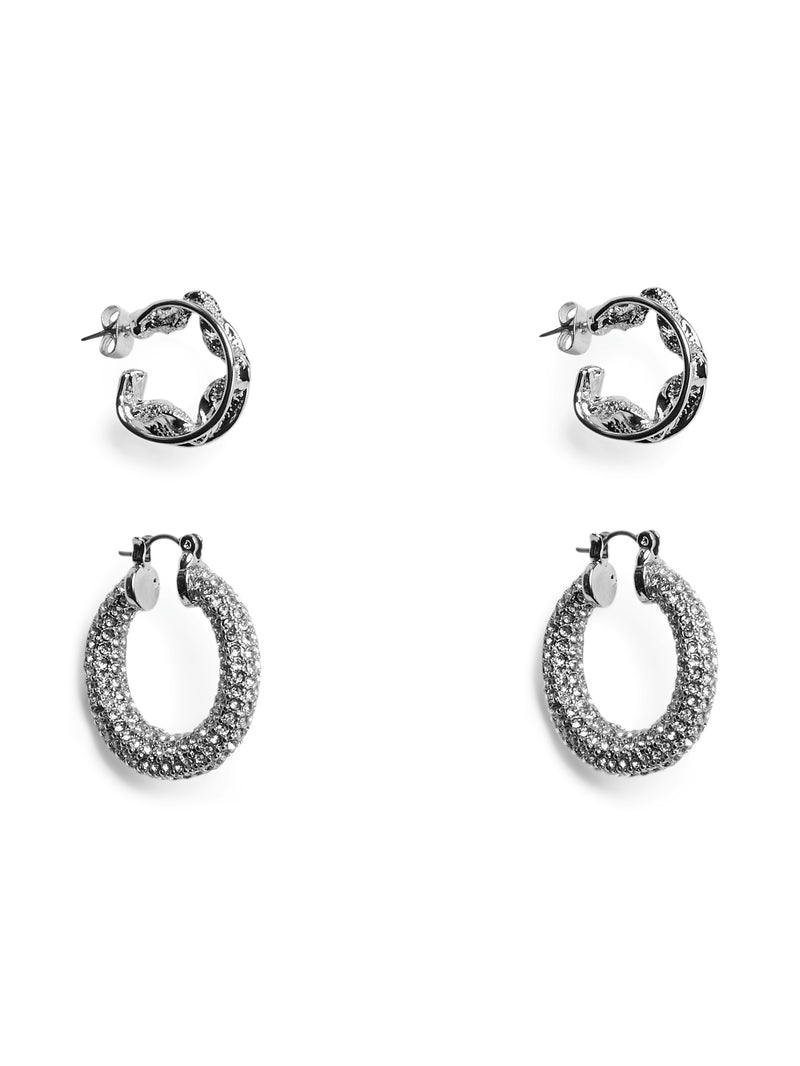 Pieces Nive korvakorut - hopea - naisten korut - korvakorusetti - lifestylemyymälä - verkkokauppa - IHANA Store