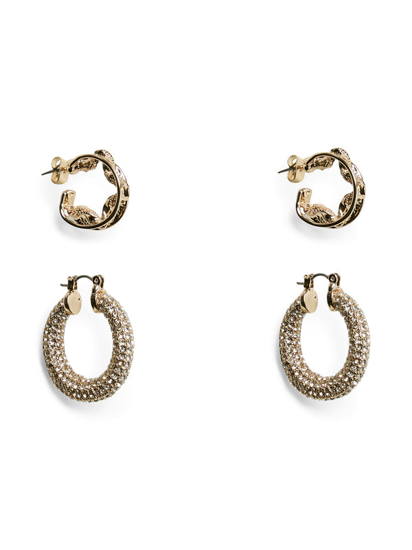 Pieces Nive korvakorut - kulta - naisten korut - korvakorusetti - lifestylemyymälä - verkkokauppa - IHANA Store