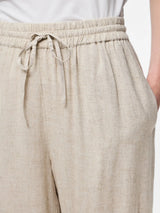 Pieces Pia housut - beige - naisten vaatteet - ohuet housut - alaosat - IHANA Store - lifestyle - muoti