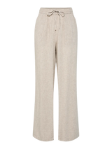 Pieces Pia housut - beige - naisten vaatteet - ohuet housut - alaosat - IHANA Store - lifestyle - muoti