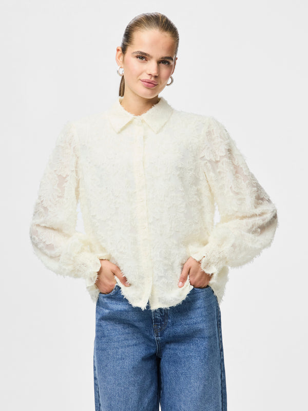 Pieces Pina paita - valkoinen - naisten muoti - paidat ja puserot - lifestyle - IHANA Store