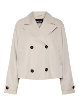 Pieces Scarlett trenssitakki lyhyt - beige - naisten takit - naisten vaatteet - muoti - lifestyle - IHANA Store - kotimainen verkkokauppa