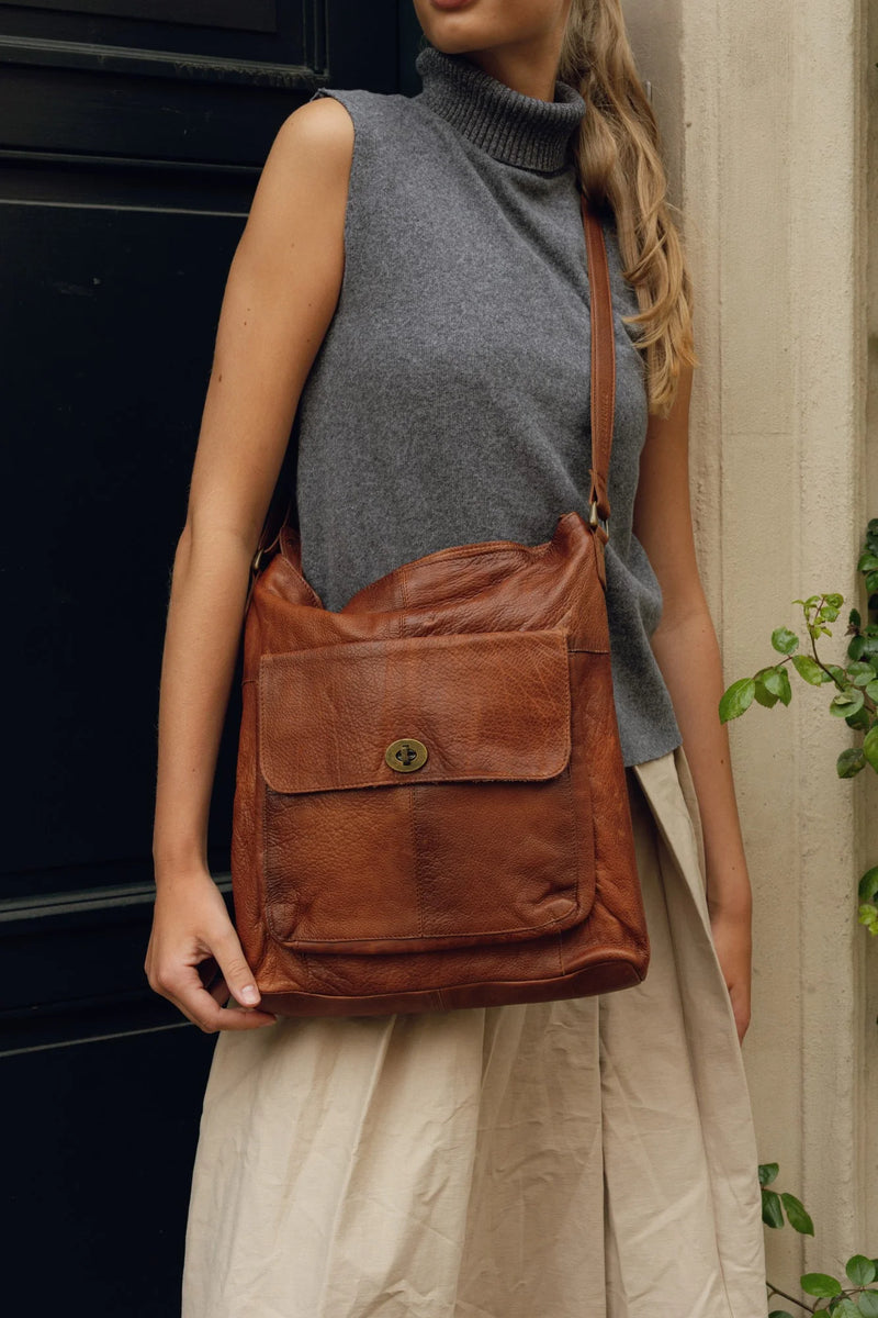 ReDesigned 1656 laukku - konjakki - laukut - nahkalaukut - muoti - lifestyle - IHANA Store