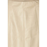 Rue de Femme Aledra hame - beige - hameet - keinonahkahameet - ekonahka - naisten muoti - lifestyle - IHANA Store - kotimainen verkkokauppa