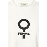 Rue de Femme Alvina t-paita - valkoinen - printtipaidat - naisten muoti - lifestyle - IHANA Store - kotimainen verkkokauppa