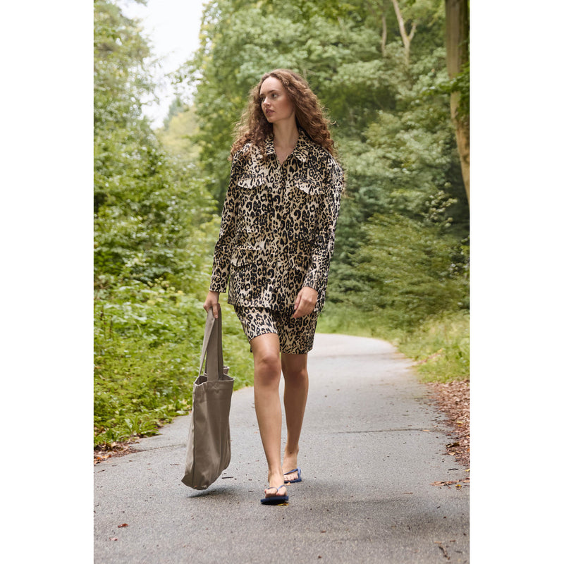 Rue de Femme Bitte - leokuvioitu - beige - musta - naisten takit - jakku - IHANA Store  - lifestyle - verkkokauppa