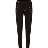 Rue de Femme Columbine gold housut - musta - naisten housut - muoti - lifestyle - IHANA Store