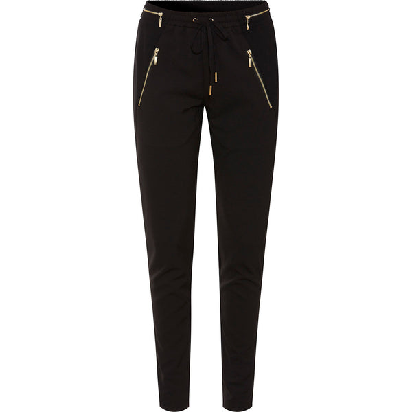 Rue de Femme Columbine gold housut - musta - naisten housut - muoti - lifestyle - IHANA Store