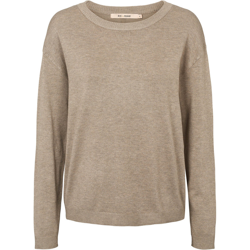 Rue de Femme Jorunn neule - ruskea - naisten neuleet - villaton neule - muoti - lifestylemyymälä - IHANA Store
