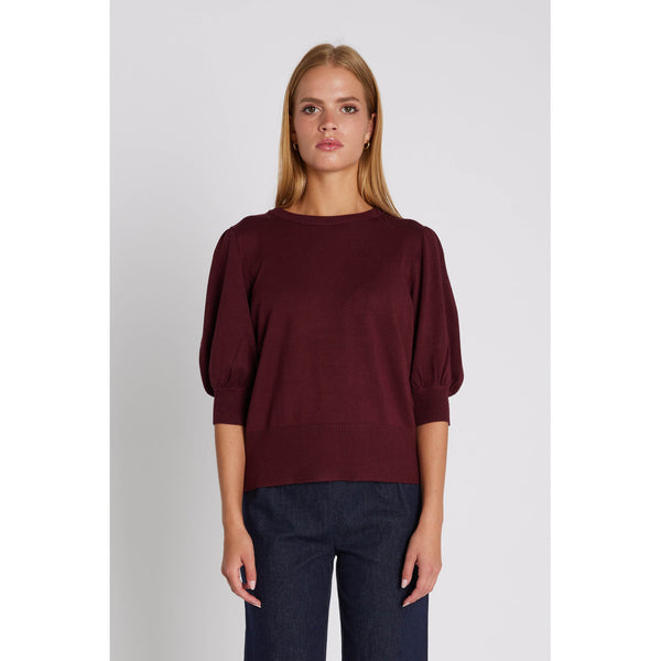 Rue de Femme Softy Sorrel neule - viininpunainen - naisten muoti  - vaatteet - pukeutuminen - lifestyle - IHANA Store