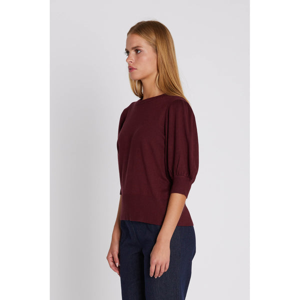 Rue de Femme Softy Sorrel neule - viininpunainen - naisten muoti  - vaatteet - pukeutuminen - lifestyle - IHANA Store