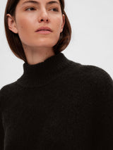Selected Femme Maline neulemekko - musta - naisten vaatteet - IHANA Store - lifestylemyymälä