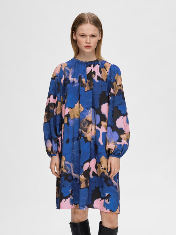 Selected Femme Marietta mekko - tunikamekko - viskoosimekko - sininen - naisten vaatteet - IHANA Store