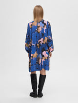 Selected Femme Marietta mekko - tunikamekko - viskoosimekko - sininen - naisten vaatteet - IHANA Store
