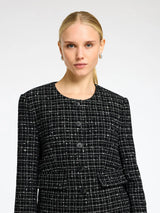 Selected Femme Wilma jakku - naisten sisätakit - kuvioitu - musta - naisten vaatteet - IHANA Store 