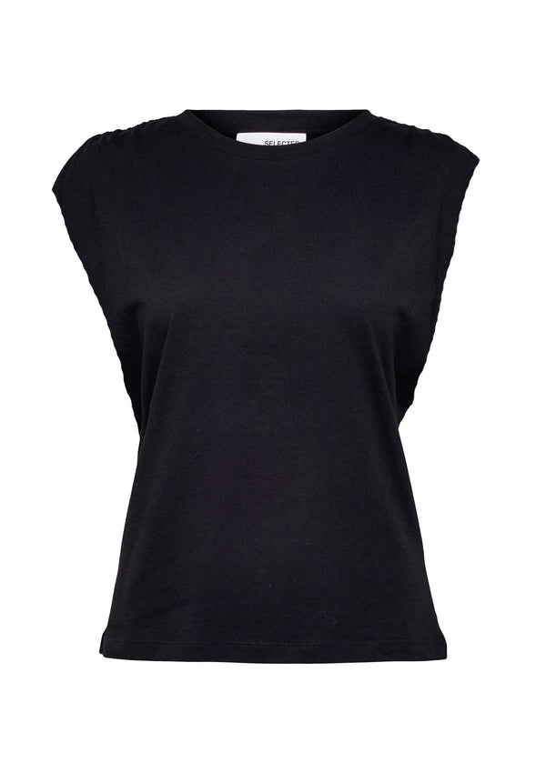 Selected Femme Adeline t-paita - musta - naisten vaatteet - IHANA Store - lifestylemyymälä