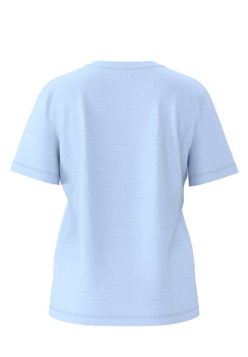 Selected Femme Essential t-paita - vaaleansininen - naisten lyhythihainen paita - v-aukko - Naisten vaatteet - IHANA Store
