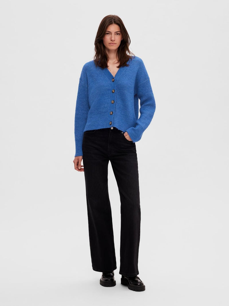 Selected Femme Maline neuletakki - sininen - Neuleet - Naisten vaatteet - IHANA Store - lifestylemyymälä