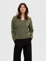 Selected Femme Maline neule - vihreä - Neuleet - Naisten vaatteet - IHANA Store - lifestylemyymälä