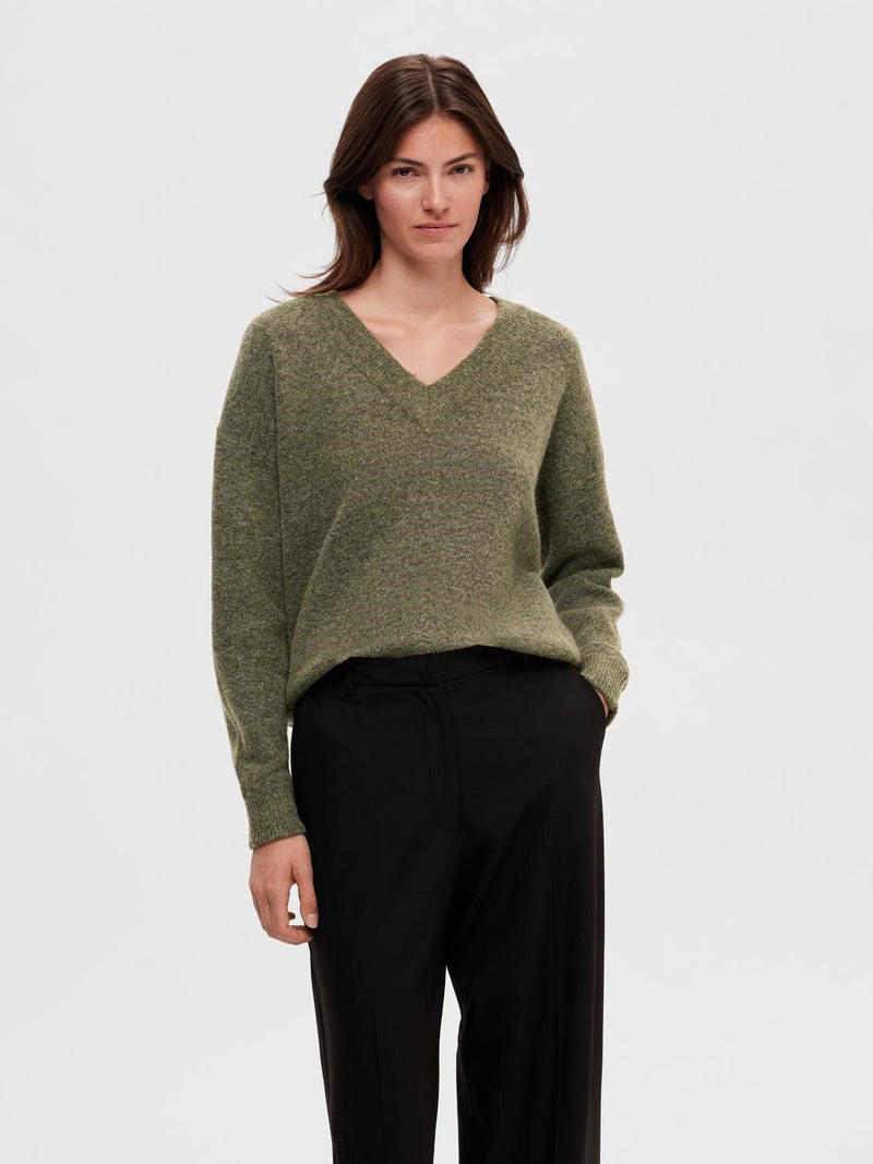 Selected Femme Maline neule - vihreä - Neuleet - Naisten vaatteet - IHANA Store - lifestylemyymälä