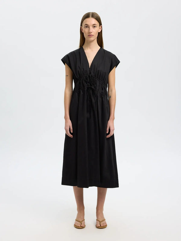 Selected Ally mekko - musta - mekot - puuvillamekot - naisten muoti - lifestyle - IHANA Store