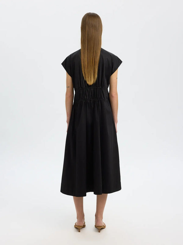 Selected Ally mekko - musta - mekot - puuvillamekot - naisten muoti - lifestyle - IHANA Store