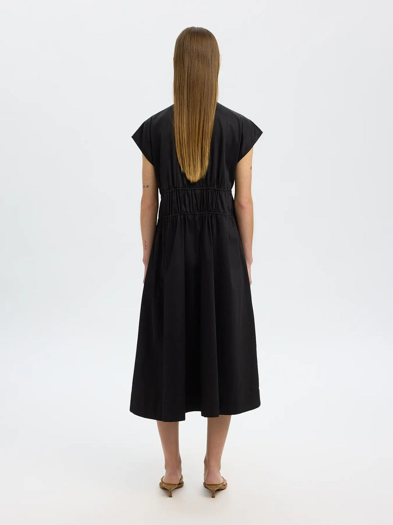Selected Ally mekko - musta - mekot - puuvillamekot - naisten muoti - lifestyle - IHANA Store
