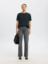 Selected Essential boxy t-paita - sininen - naisten t-paidat - muoti - pukeutuminen - lifestyle - IHANA Store - kotimainen verkkokauppa