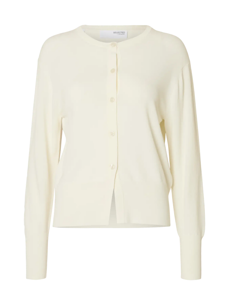Selected Femme Calo neuletakki - luonnonvalkoinen - naisten muoti - naisten neuletakit - IHANA Store